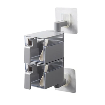 

Home Spice Container 360 Degree Rotary Wall Hanging Seasoning Box Kitchen Accessories Flavor Food Storage Restaurant Save Space