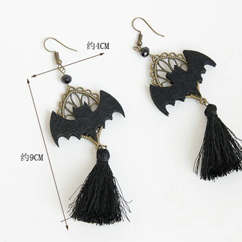 Женские винтажные серьги подвески JYA ручной работы в стиле панк готика