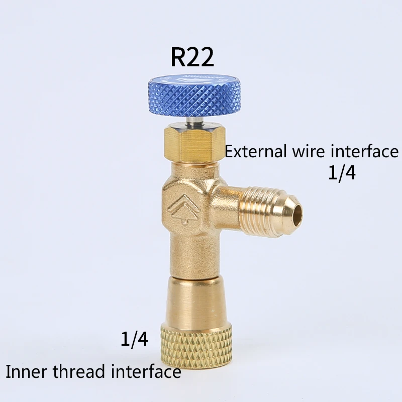 R410a R22 Refrigeration Tool Air conditioning Safety Valve Adapter Fitting 1/4" 5/16" Inch Male/Famale Charging Hose Valve air conditioning hose,socket adapter converter