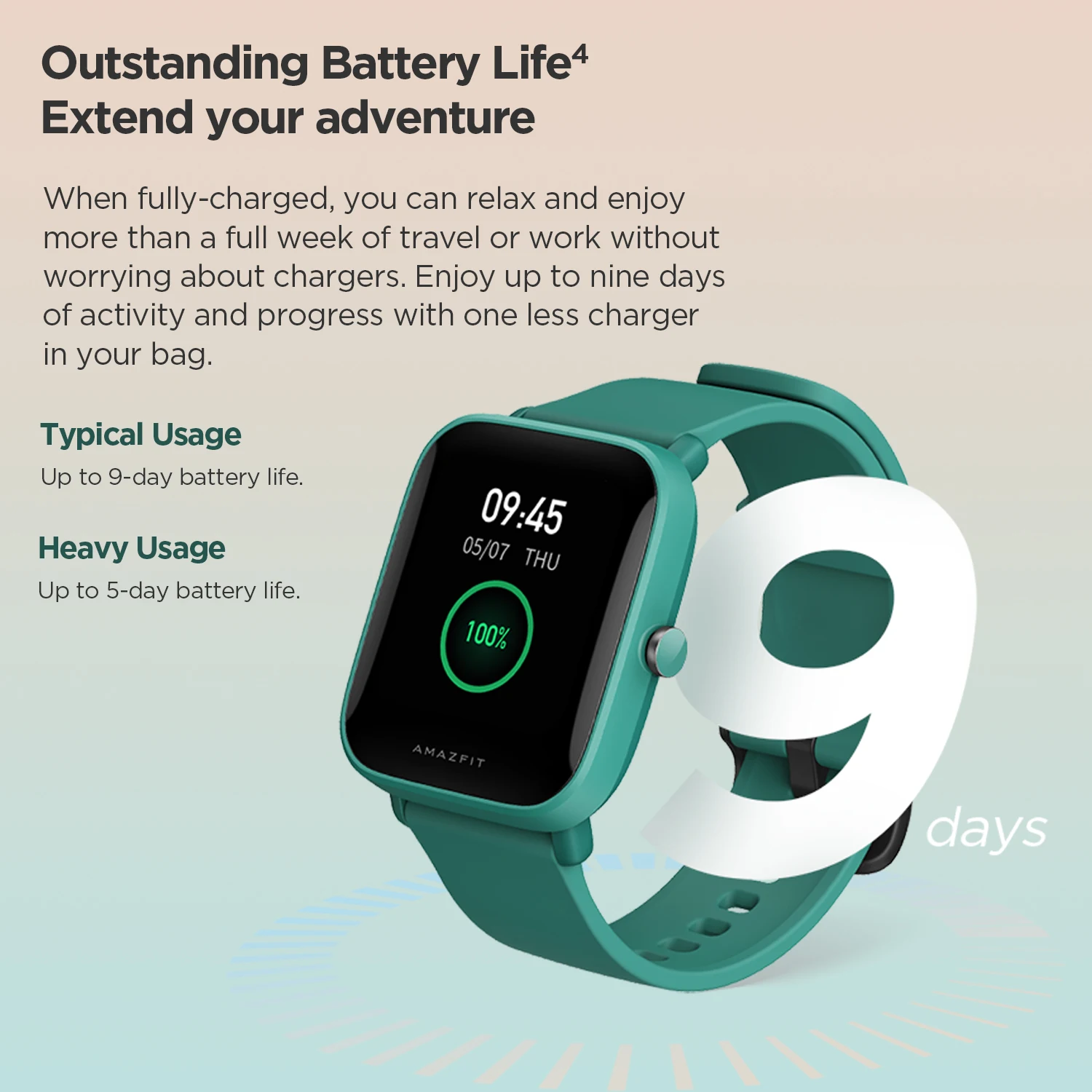 Amazfit Bip-U Pro Smart Watch - Green