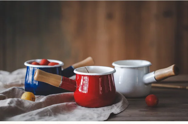 Японская мини молочная электромагнитная печь фарфоровая эмалированная