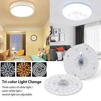 

24W / 36W 5730SMD LED Ceiling Lamp AC 220-240V Durable Module Source Floodlight Three Colors Dimming for Living Room Bedroom