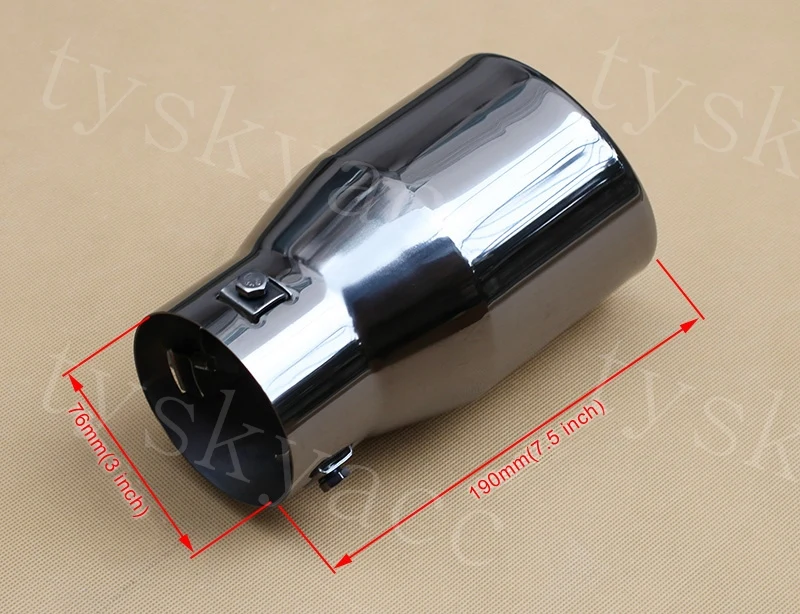 Черный автомобильный глушитель крышка выхлопной трубы аксессуары универсальная