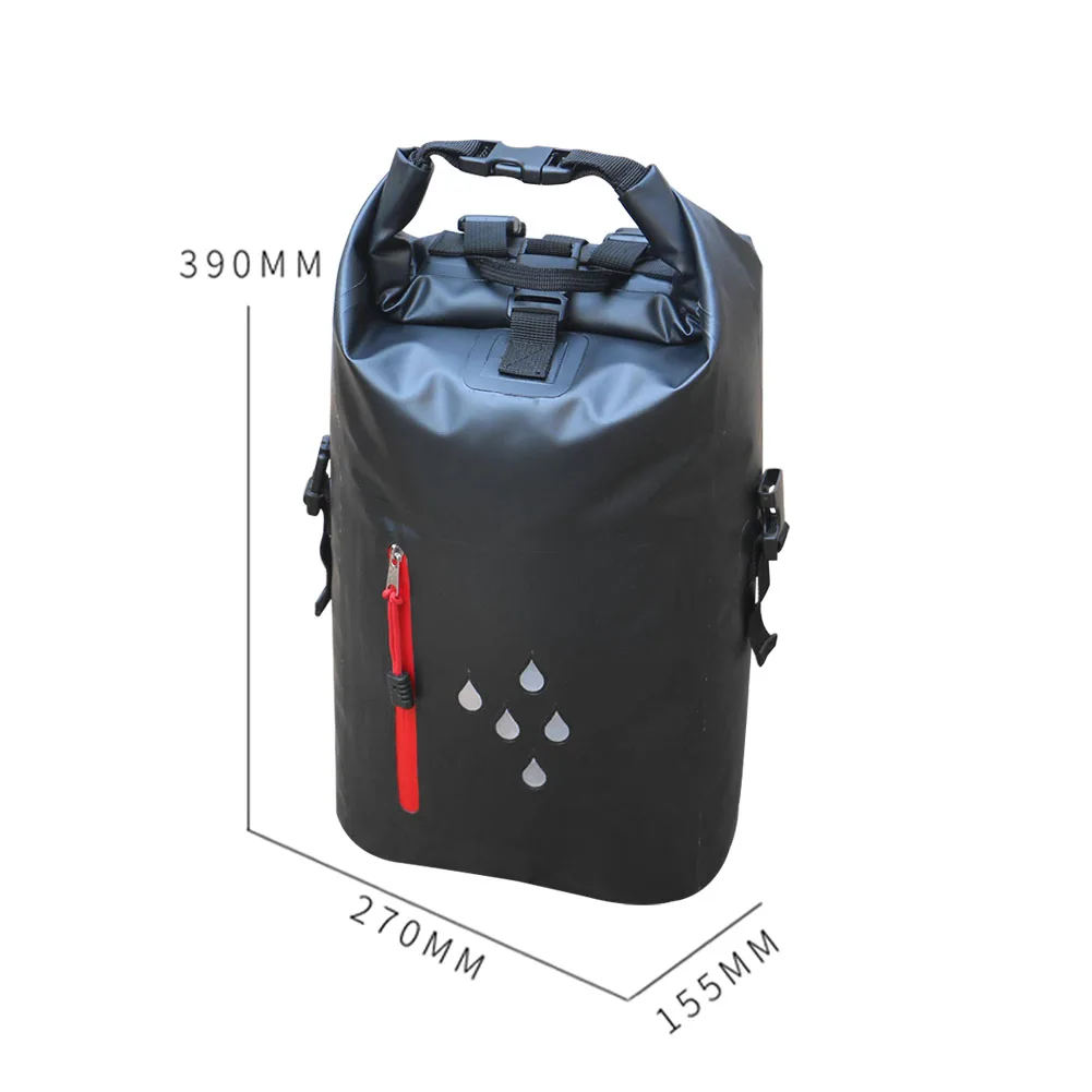 Waterproof Storage Reflective Camping With Shoulder Straps Zipper Closure Detachable Outdoor Sports Buckle Portable Dry Bag PVC