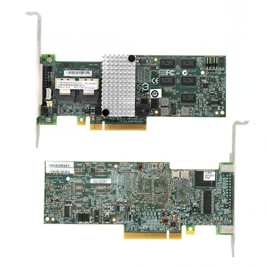 Сетевая карта IBM M5015 Megaraid 9260-8i контроллер SATA/SAS RAID 6G PCIe x8 для LSI 46M0851 адаптеры