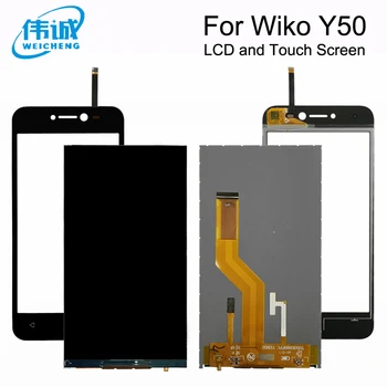 

Touch Screen Digitizer LCD For Wiko Y50 LCD Display With Touch Screen Panel Assembly Free Shipping Tools and Tape