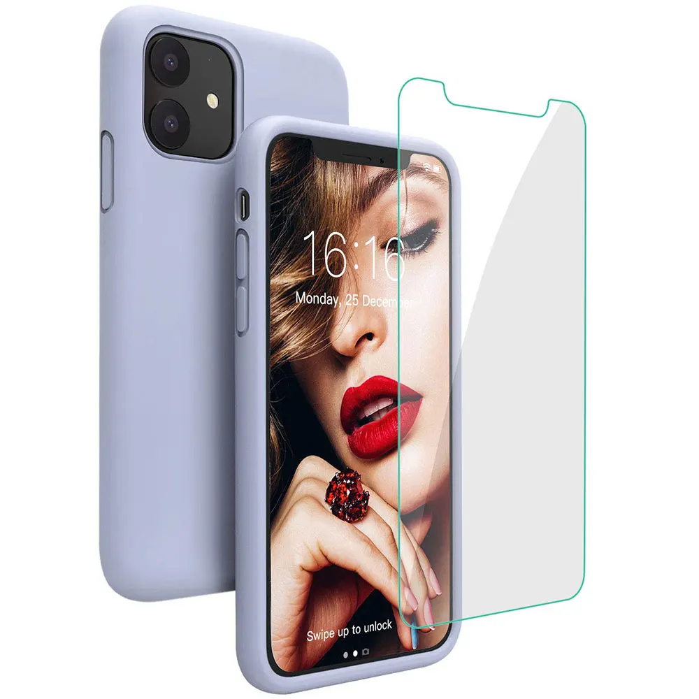Оригинальный чехол из жидкого силикона для iPhone 11 Pro Max X XR XS 8 Plus 7 6 6S SE 2020 SE2 360 Полное