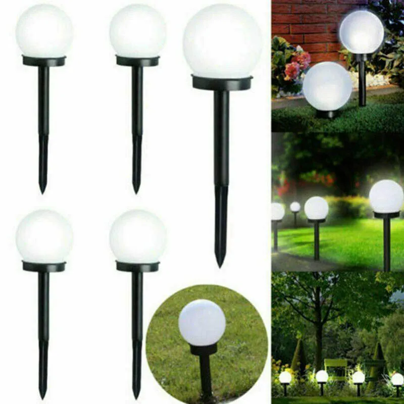LED Ground Garden Light Solar Round Ball Automatic Waterproof IP55 Outdoor Path Lights Solar Powered Lawn Lamp