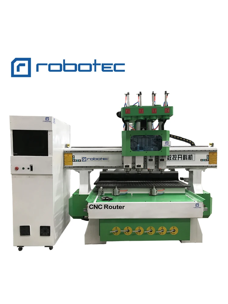 1325-4 ATC ROBOTEC фрезерный станок с ЧПУ для продажи всех деталей, доступных для деревообрабатывающий фрезерный станок с ЧПУ 1325 - Цвет: 1325-4 ATC