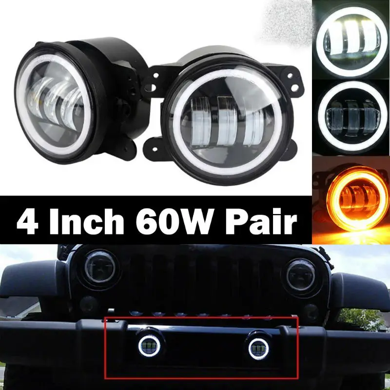 4inch led fog light day running light turn signal light3800