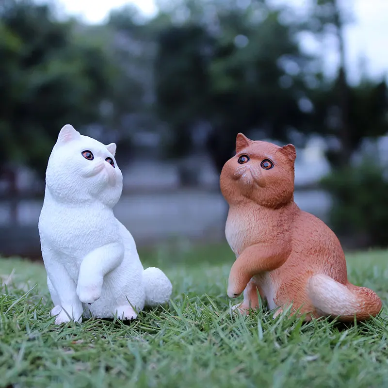 Oenux домашняя птица модель животных кошка фигурка Tomcat Kitty миниатюрная милая для