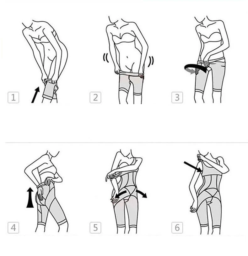 Womens Shapewear Tummy Control Shorts High Waist Panty Mid Thigh Body Shaper Bodysuit  Corset Underware