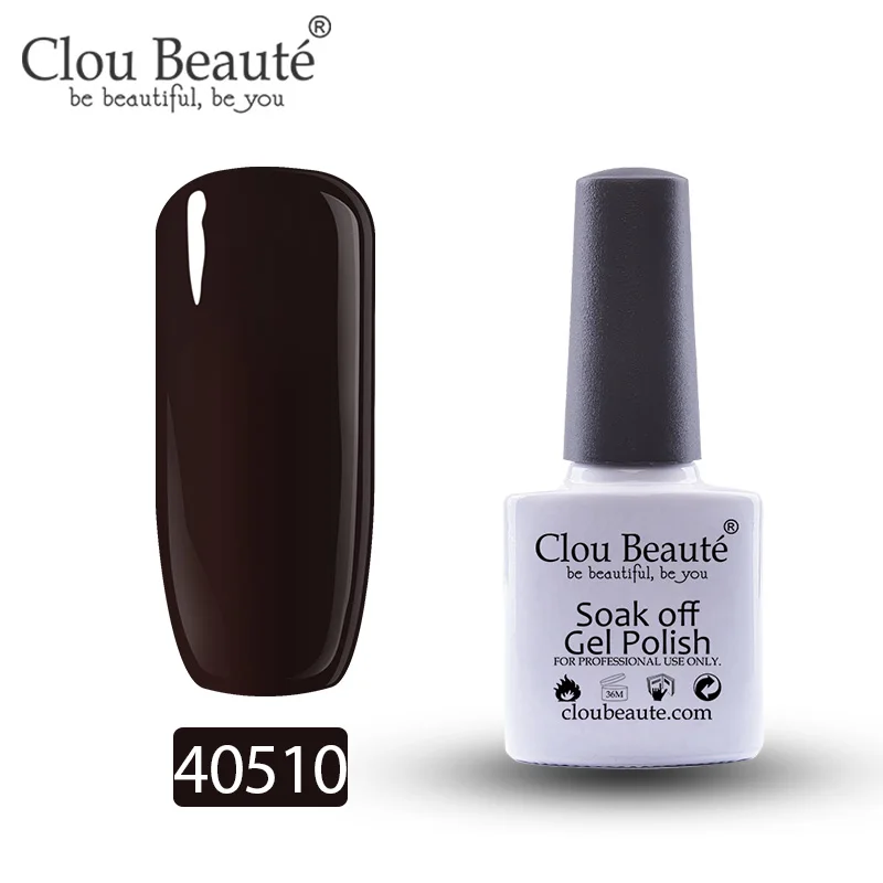 Гель-лак для ногтей Clou Beaute 79 цветов полуперманентный замачивающийся лак для ногтей маникюрный УФ СВЕТОДИОДНЫЙ Цветной Гель-лак 10 мл серия Nude - Цвет: 40510