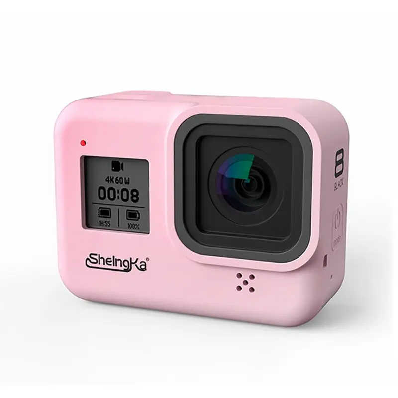 Силиконовый чехол для GoPro Hero 8, силиконовый чехол для Gopro 8, аксессуары, защита от падения, защитный чехол, силиконовый чехол Acces