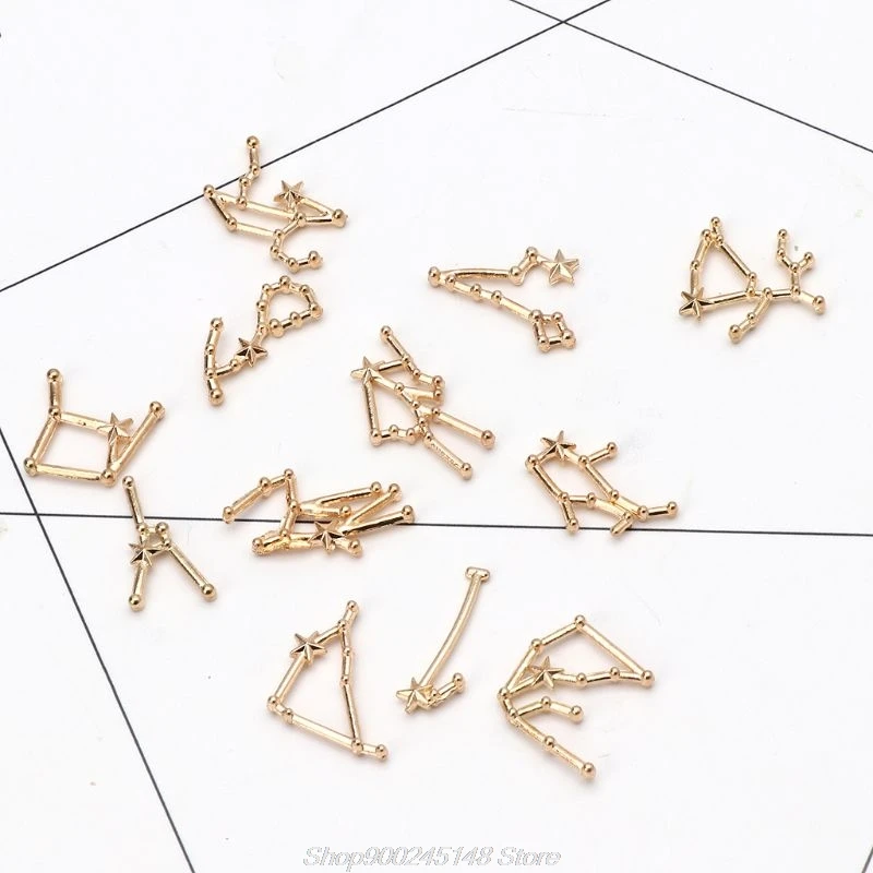 12 шт Созвездие смолы металлический материал эпоксидная форма открытый ободок