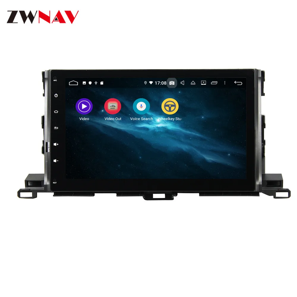 Android 9.0 PX5PX6 Car GPS navigation DVD player For Toyota Highlander- Auto Radio Multimedia player Recorder head unit