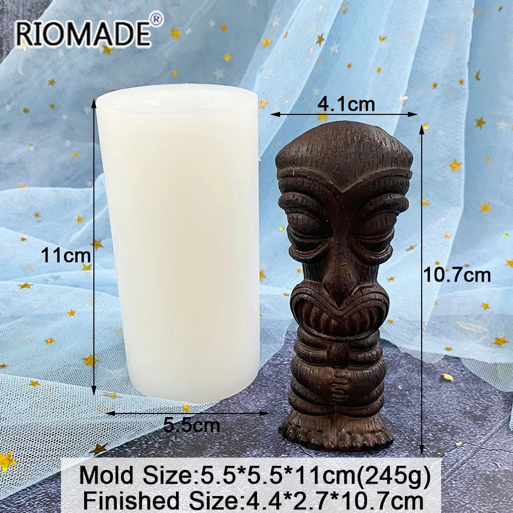 3D Grimassen-Silikonform für DIY-Basteleien, Harzgießen, Kerzenherstellung, Teufel-Dämon-Design, Lustige Kreativität, Halloween-Gips-Ornament, Epoxidharz-Form – Detail 8