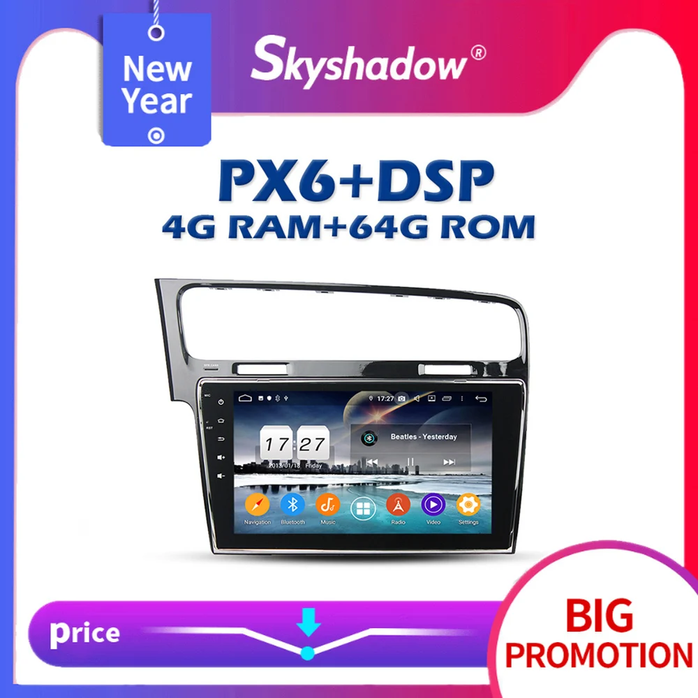 PX6 автомобильный dvd плеер DSP Android 10 4 Гб ОЗУ + 64 ГБ IPS AHD GPS карта RDS Авто радио Wifi Bluetooth 5