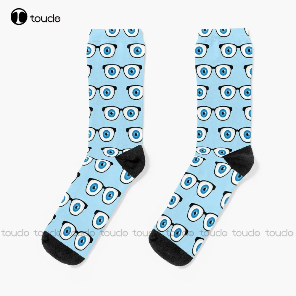

Optician Eyeglasses With Eyeballs Pattern Socks Soft Socks Thanksgiving Christmas New Year Gift Unisex Adult Teen Youth Socks