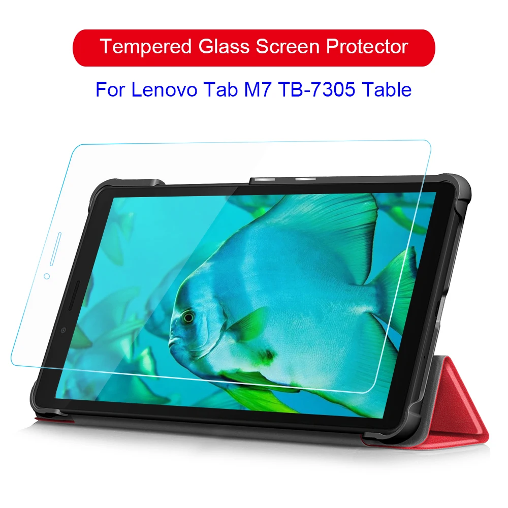 Для Lenovo Tab M7 флэш дисплей защита для экрана стекло 7305|Защитные экраны планшеов| |
