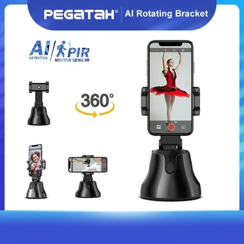 

360 Selfie Shooting Selfie stick Holder for phone Tripod With Tripod Face Object Tracking PZT Selfie Stick Smartphone Camera
