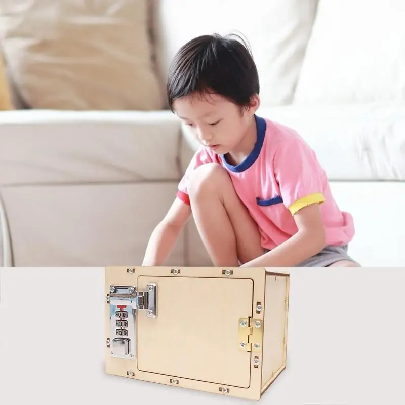 DIY креативная Механическая коробка с паролем умелый дизайн и изысканный внешний вид Строительная модель научная детская развивающая игрушка