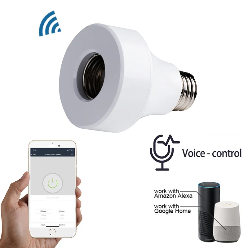 Умный домашний светильник Smart Life держатель для розетки с Wi Fi E26 E27 светодиодная
