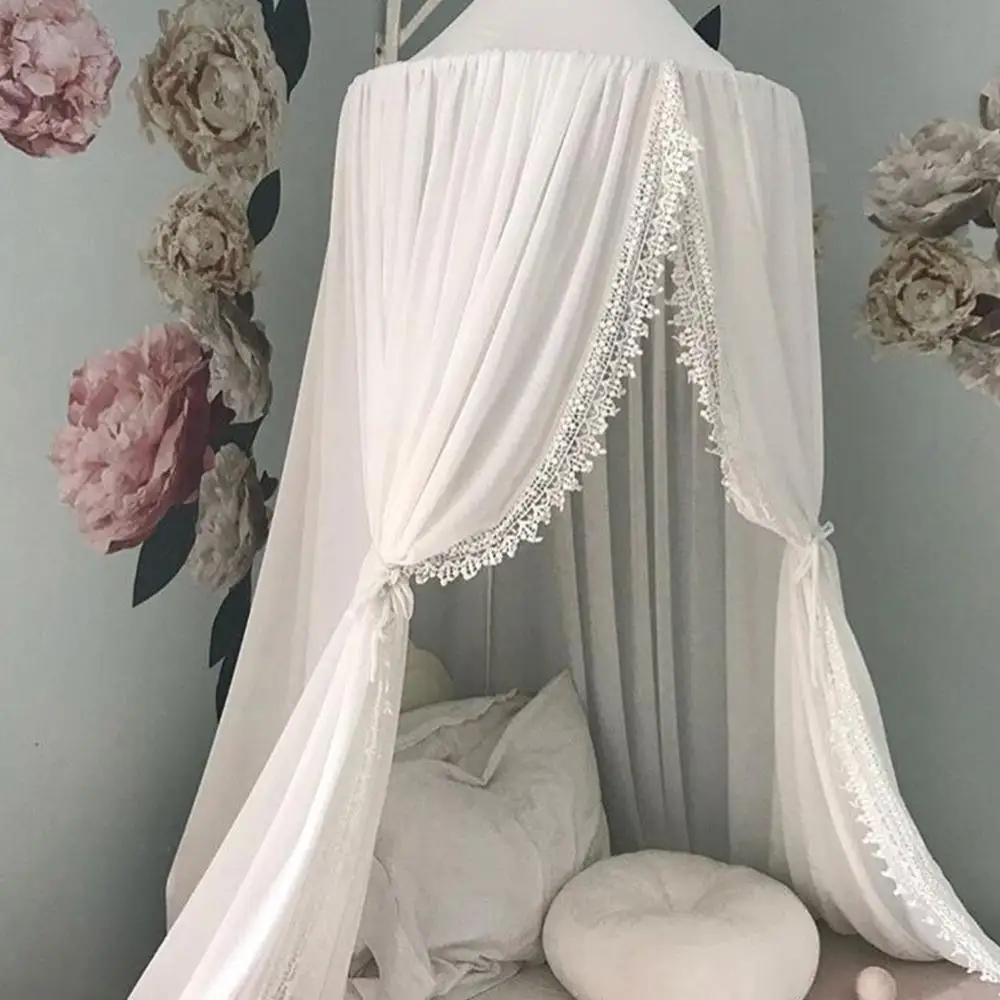 Хлопковый навес для ребенка противомоскитная сетка принцессы украшение детской