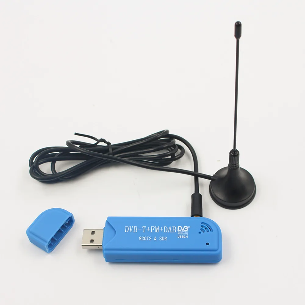 USB 2,0 цифровой DVB-T SDR+ DAB+ FM HD ТВ тюнер приемник палка RTL2832U+ R820T2 Высокое качество