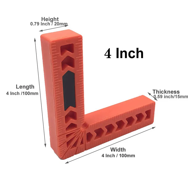 Positioning Squares, 90 Degree Clamping Square for Woodworking,Corner Clamps for Picture Frames,Boxes,Drawers,L-Type Right Angle