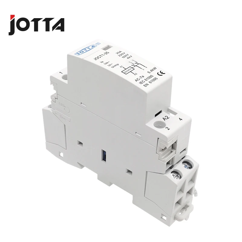 Contactor de corriente alterna para el hogar, Contactor de carril Din 2P 16A/20A/25A, 220V, 1NO 1NC / 2NO / 2NC