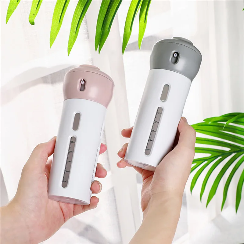 

40MLx4Popular Portable 4 In 1 Lotion Dispenser Bottle Rotate Lotion Shampoo Shower Gel Sub-bottle Travel Storage Bottling