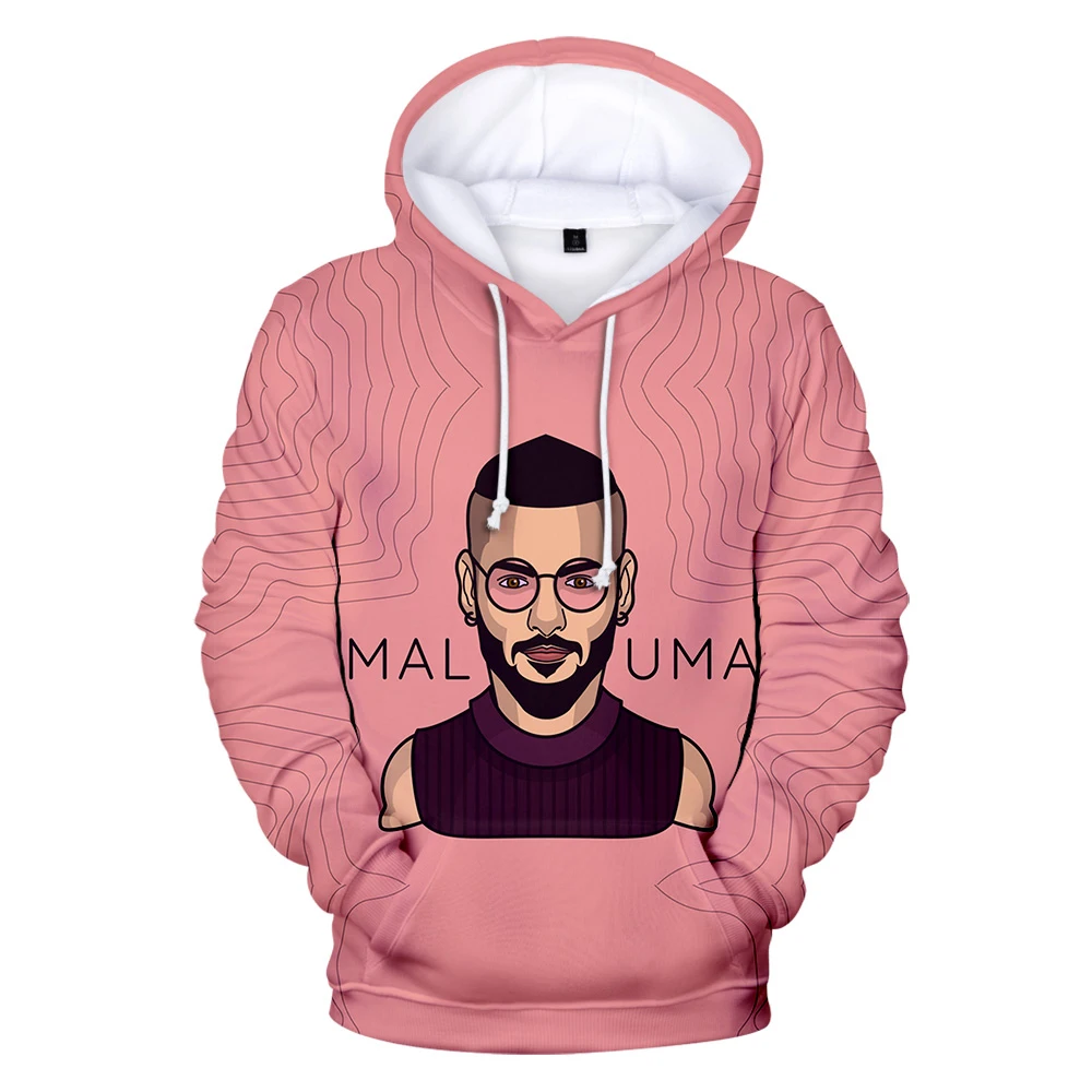 Костюм для отдыха Maluma 3D толстовки Mannen/Vrouwen уличная одежда Merk Ontwerp Colombiaanse zanger