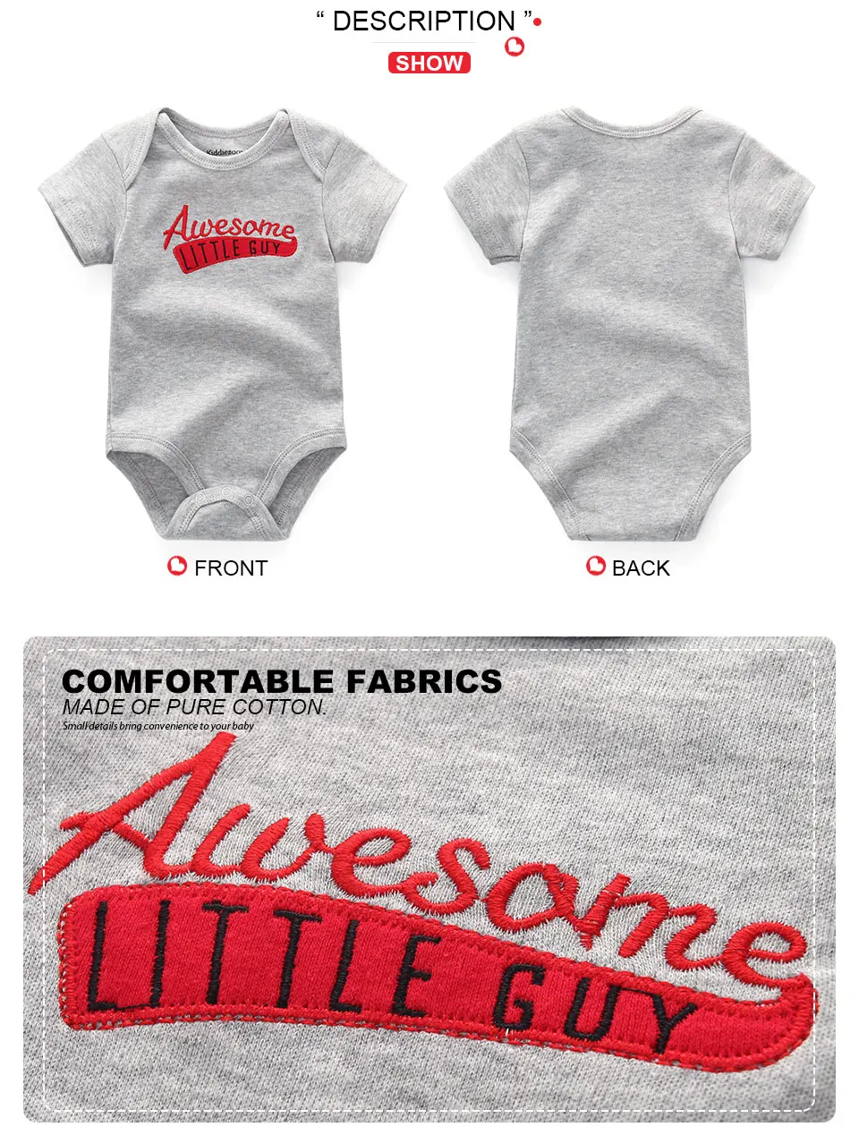 6 шт./лот, одежда для маленьких мальчиков с изображением единорога хлопковая детская одежда комбинезоны для новорожденных от 3 до 12 месяцев, одежда для маленьких девочек roupa de bebe