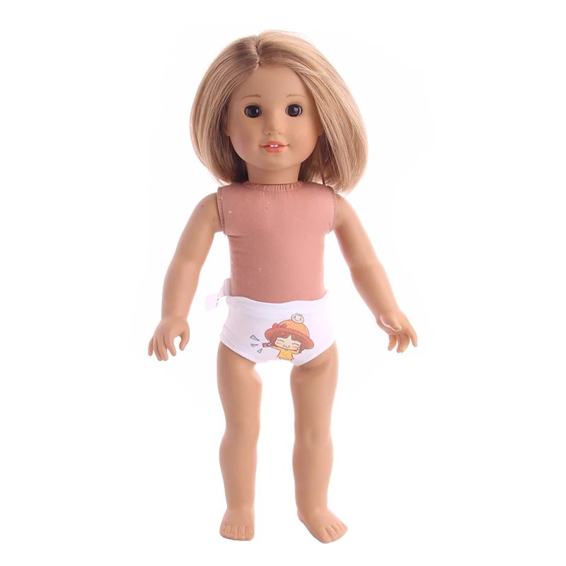 Doll Clothes Underwear Panties Cartoon Pattern Fit 18 Inch American Doll&43cm Born Baby Doll Our Generation