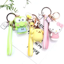 Мультяшная кукла-брелок для ключей hello kitty микро пейзаж KT hello kitty креативный брелок подарок Автомобильный кулон