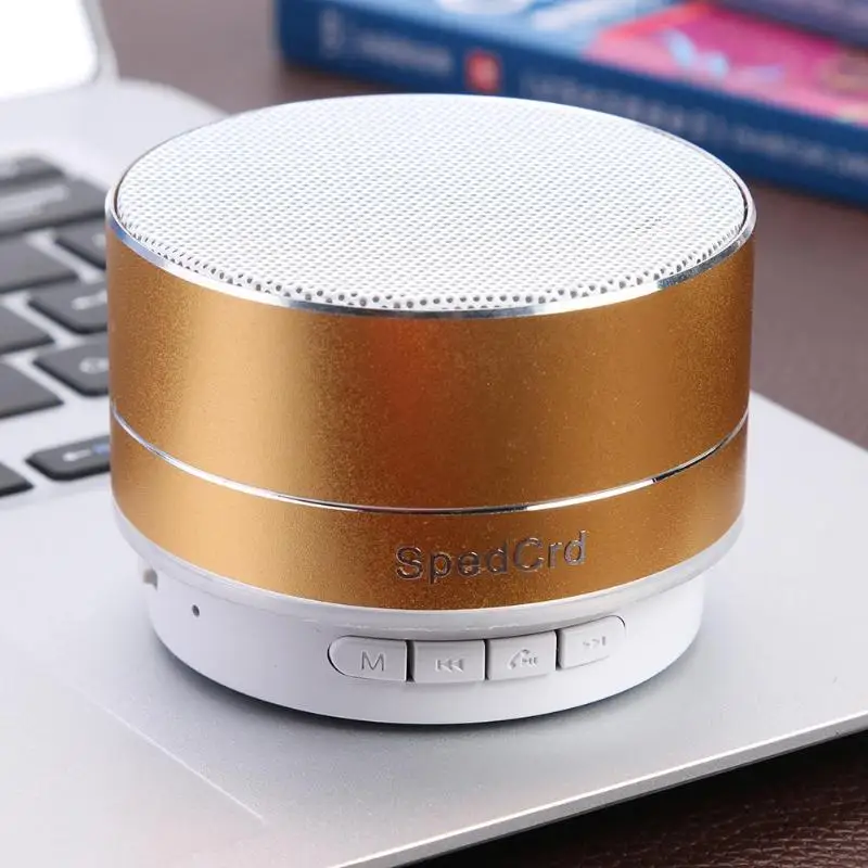 Синий A10 металлический Bluetooth звук сабвуфер мини маленький стальной пистолет беспроводной штекер небольшой динамик Bluetooth 4,1 беспроводное соединение