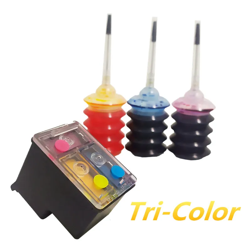 

Refillable Ink Cartridge Replacement for HP 650 Color Ink Cartridge for HP Deskjet 1015 1515 2515 2545 2645 3515 3545 4515 4645