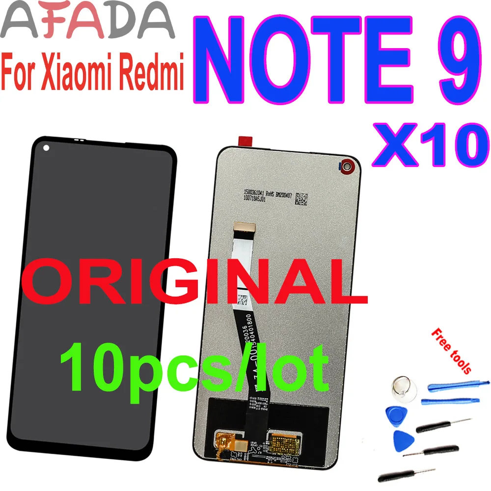 

10pcs/lot Original 6.53'' Display For Xiaomi Redmi Note 9 LCD Touch Screen Digitizer Assembly For Redmi 10X Note9 Display Screen