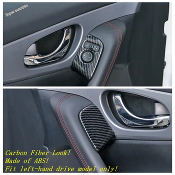 

Lapetus Front Door Handle Armrest / Rearview Mirror Adjustment Button Sequins Cover Trim For Nissan Qashqai J11 2018 2019 2020