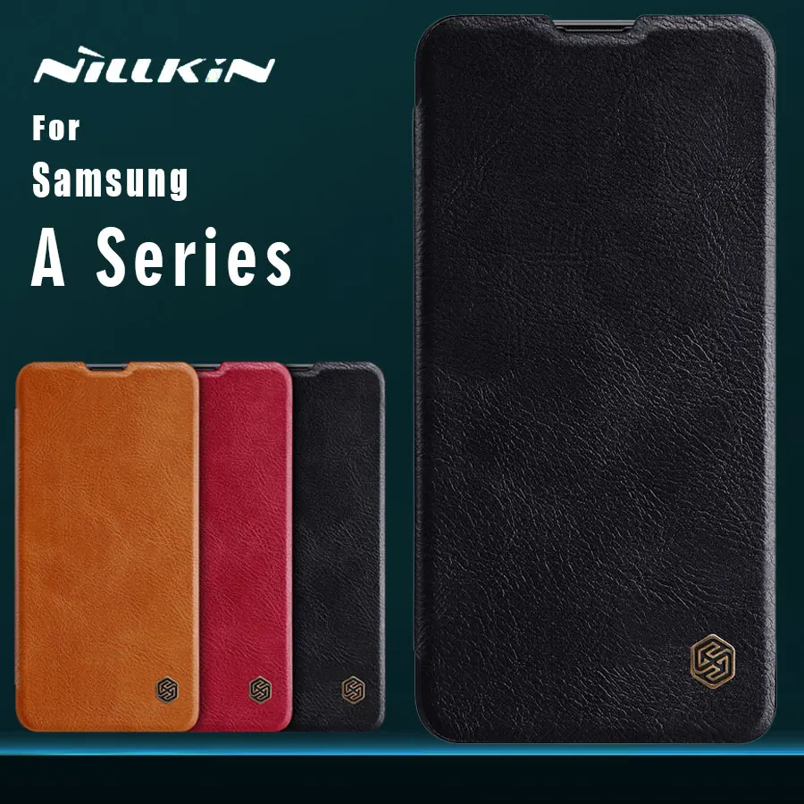 Для samsung Galaxy A10s A50 A50s A30s A40 A30 A20e A60 A70 A90 5G чехол NILLKIN кожаный флип-чехол с отделением для карт задняя крышка чехол для телефона
