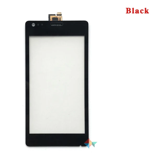 50 шт./лот Высокое качество 4," для sony Xperia M C1904 C1905 C2004 C2005 сенсорный экран дигитайзер Передняя стеклянная линза сенсорная панель - Цвет: Черный