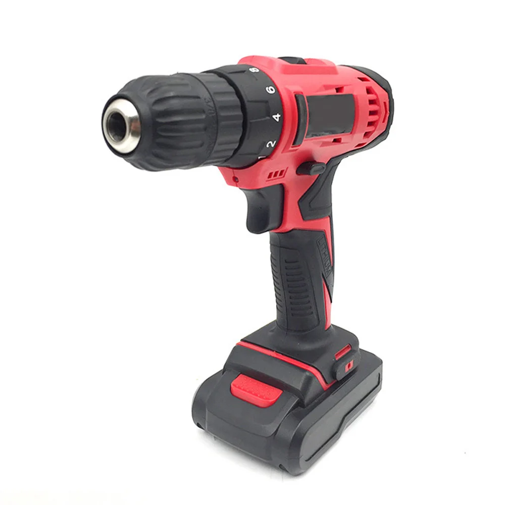 

Impact Electric Drill Kit Rechargeable Lithium Battery Power Tool W/ Accessories Electric Hand Drill set with toolbox