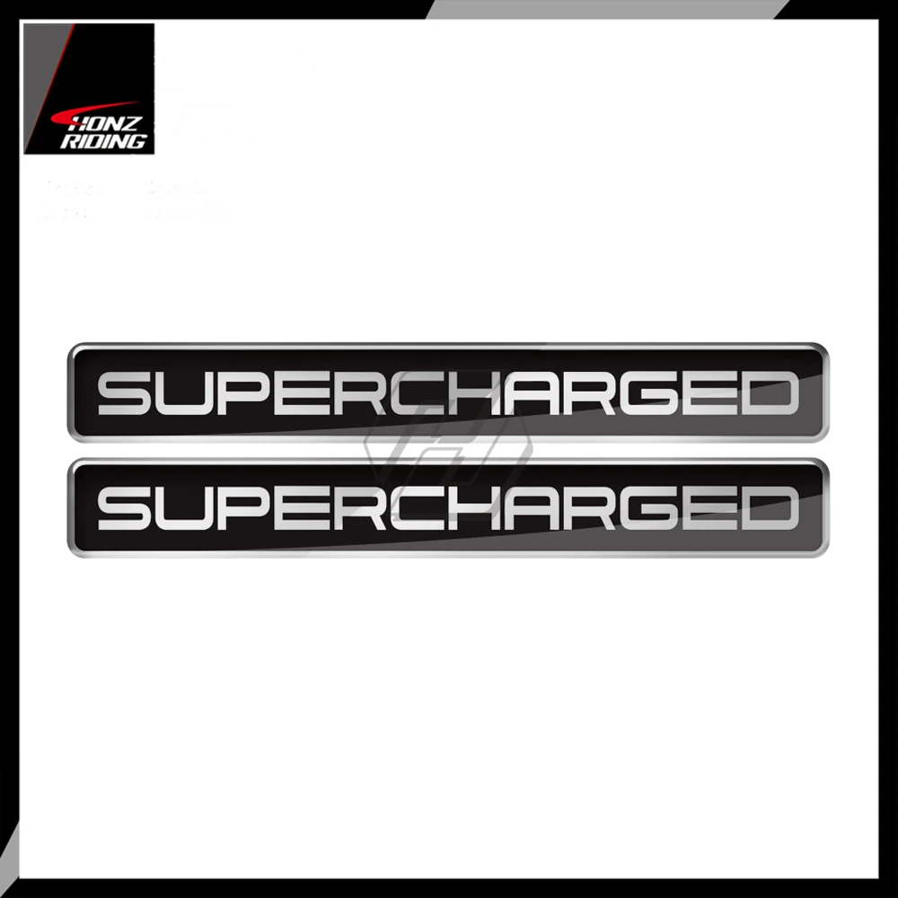 For BMW Honda Kawasaki Suzuki Ducati 3D Supercharged Edition Sticker Car Motorbike Decal