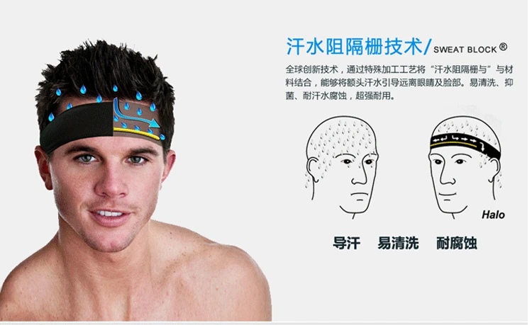 Amazon Спорт на открытом воздухе Sweatband платок для бега повязка для волос теннис фитнес Пиратская повязка на голову спортивная повязка на голову повязки для волос