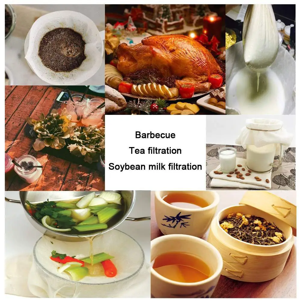 Ultra-fine Cotton Cheese Gauze Unbleached Cheese Cloth Is Best For Cooking Food Cheese Cloth Making Nut Milk Bag Filter Wine