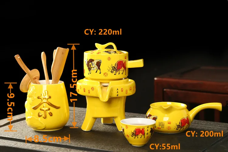 8 Pcs Ceramic Travel Tea Sets Chinese Portable Ceramic Bone China Teaset Gaiwan Teacup Porcelain Tea Cup The Kung Fu Teapot Set