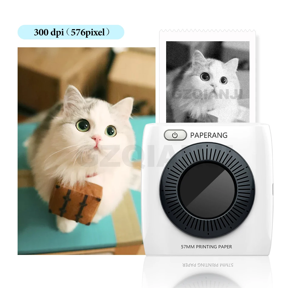 Карманный мини фотопринтер портативный термопринтер Bluetooth этикетка наклейка