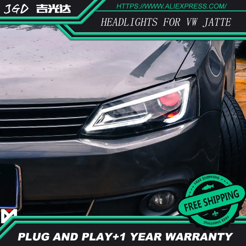 Автомобильный Стайлинг для VW jetta фары 2012 2017 LED DRL линзы с двойным лучом H7
