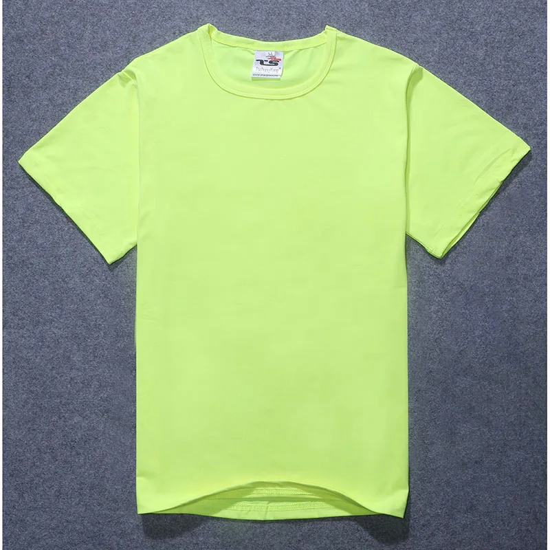 Fluorescent green Diy Пользовательский логотип свой собственный дизайн печатная Футболка заказной текст фото Униформа Команда печать одежды модальный процесс передачи тепла - Цвет: Fluorescent green